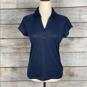 TOMMY HILFIGER Cotton Polo Shirt Top Short sleeves Navy Blue Size M